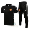 Manchester United Champions League Maglia da Allenamento 2022-23 Bianca Nera per Uomo